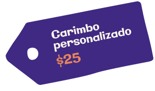 Carimbo personalizado a partir de $25